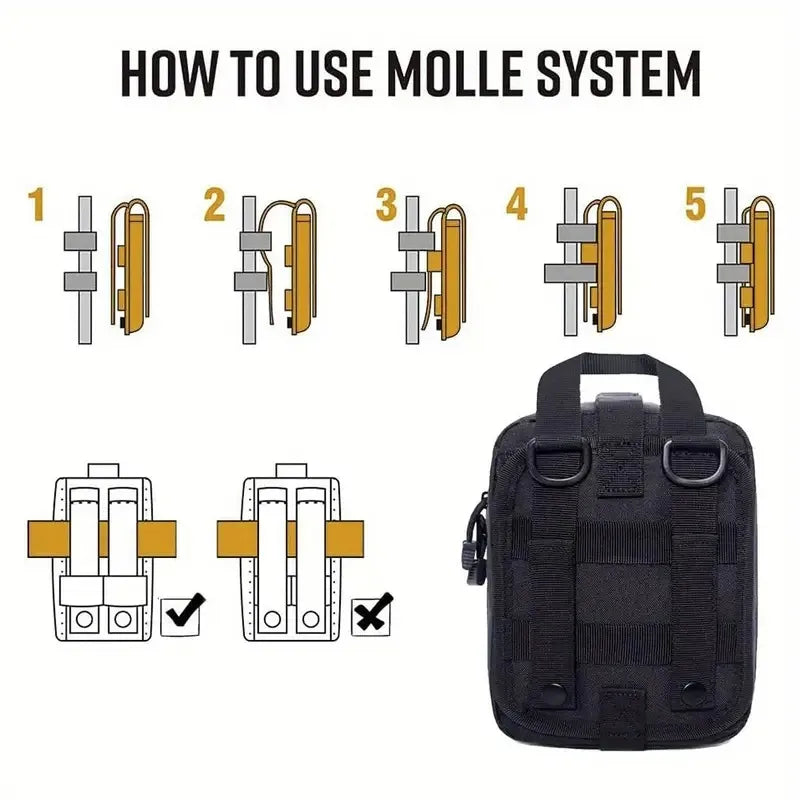 Outdoor First aid kit EDC Molle Medical Kit IFAK Survival Emergency Pack EDC Travel Fishing Camping Hiking Hunting Accessories