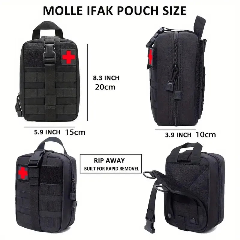 Outdoor First aid kit EDC Molle Medical Kit IFAK Survival Emergency Pack EDC Travel Fishing Camping Hiking Hunting Accessories