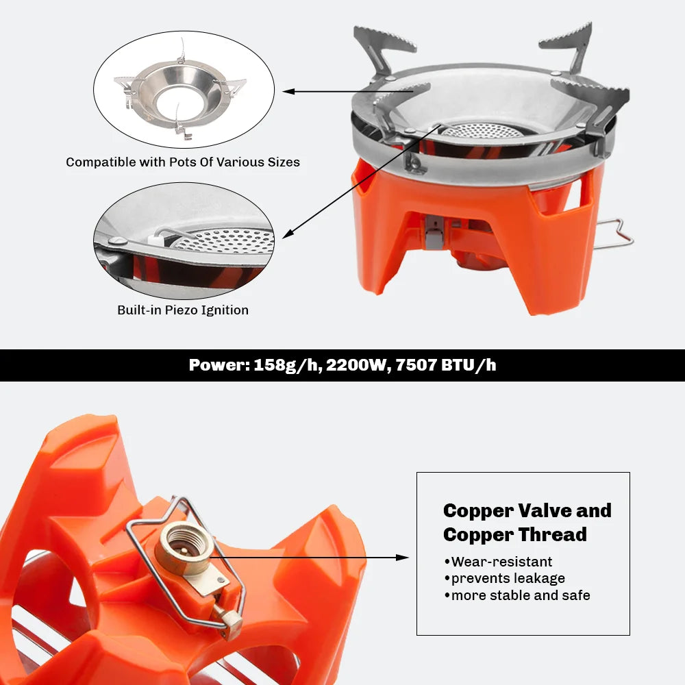 Fire Maple X2 Portable Camping Stove System — 2200W Heat Exchanger, Foldable, DRRM Field Cooker
