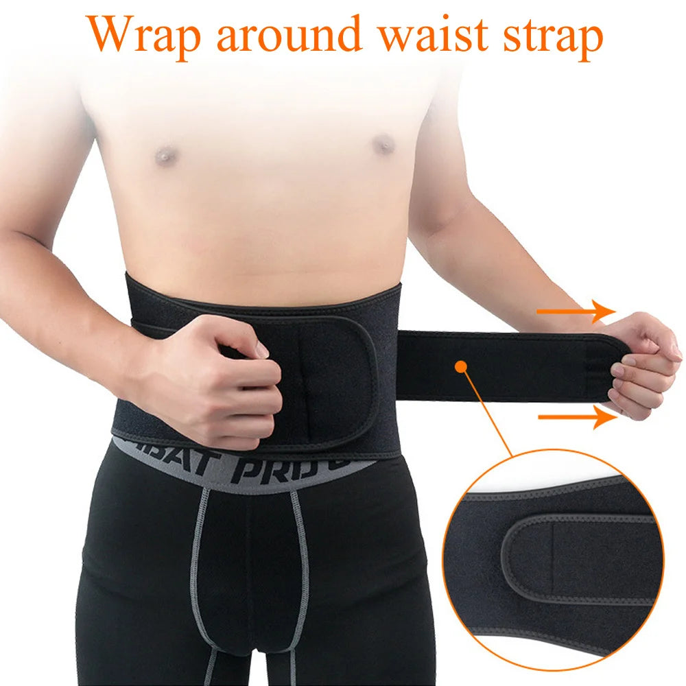 Tcare Back Support Sport Adjustable Back Brace Lumbar Support Belt with Breathable Dual Straps Gym Lower Back Pain Relief Unisex