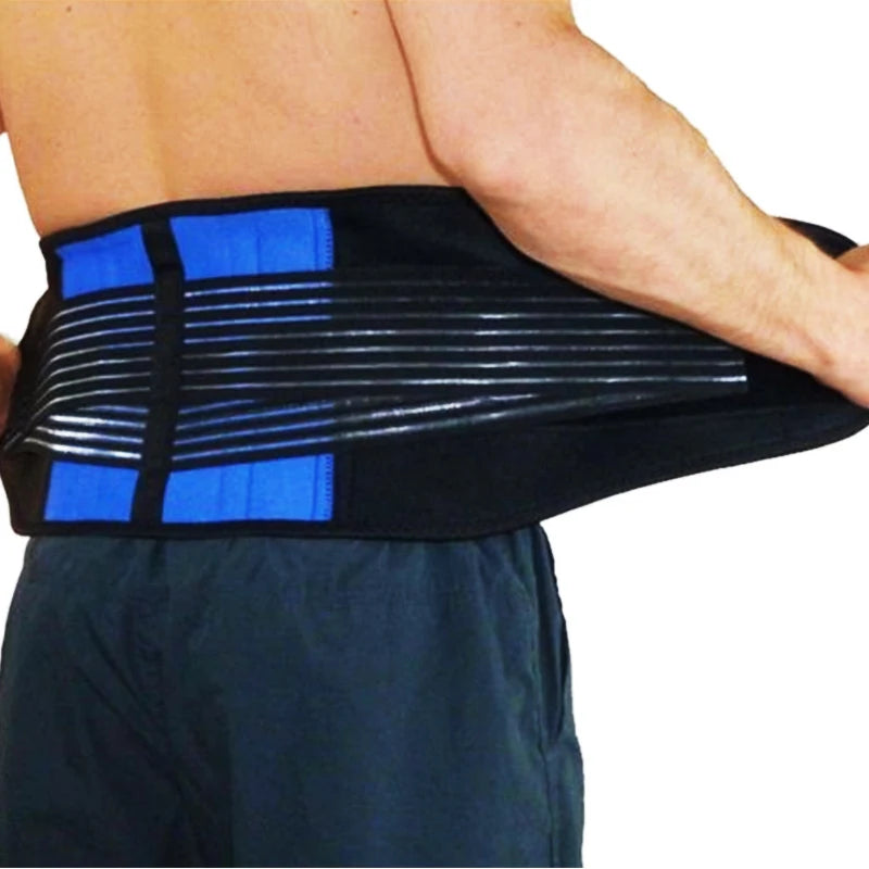 Tcare Adjustable Neoprene Double Pull Lumbar Support Lower Brace Pain Relief Waist Band S-6XL Plus Size, Unisex Back Belt Lumbar