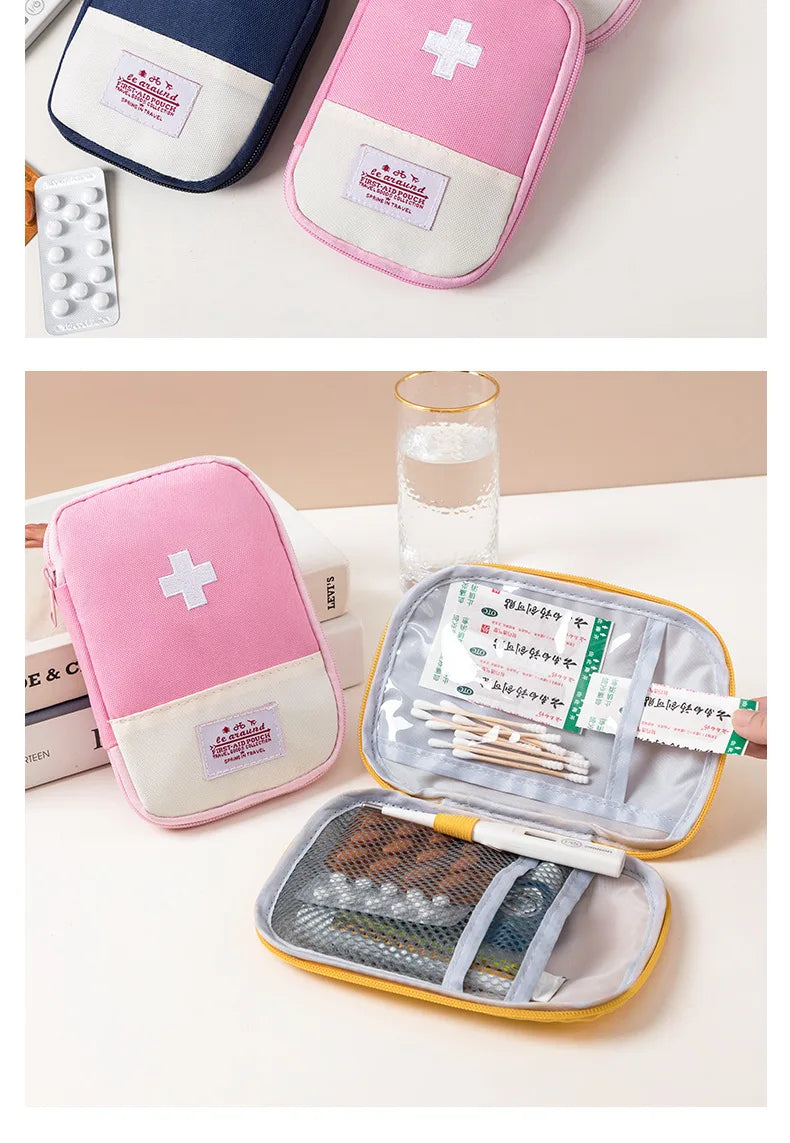 3 Pcs/set Portable Medical Storage Bag Camping Emergency First Aid Kit Organizer Home Outdoor Travel Bag