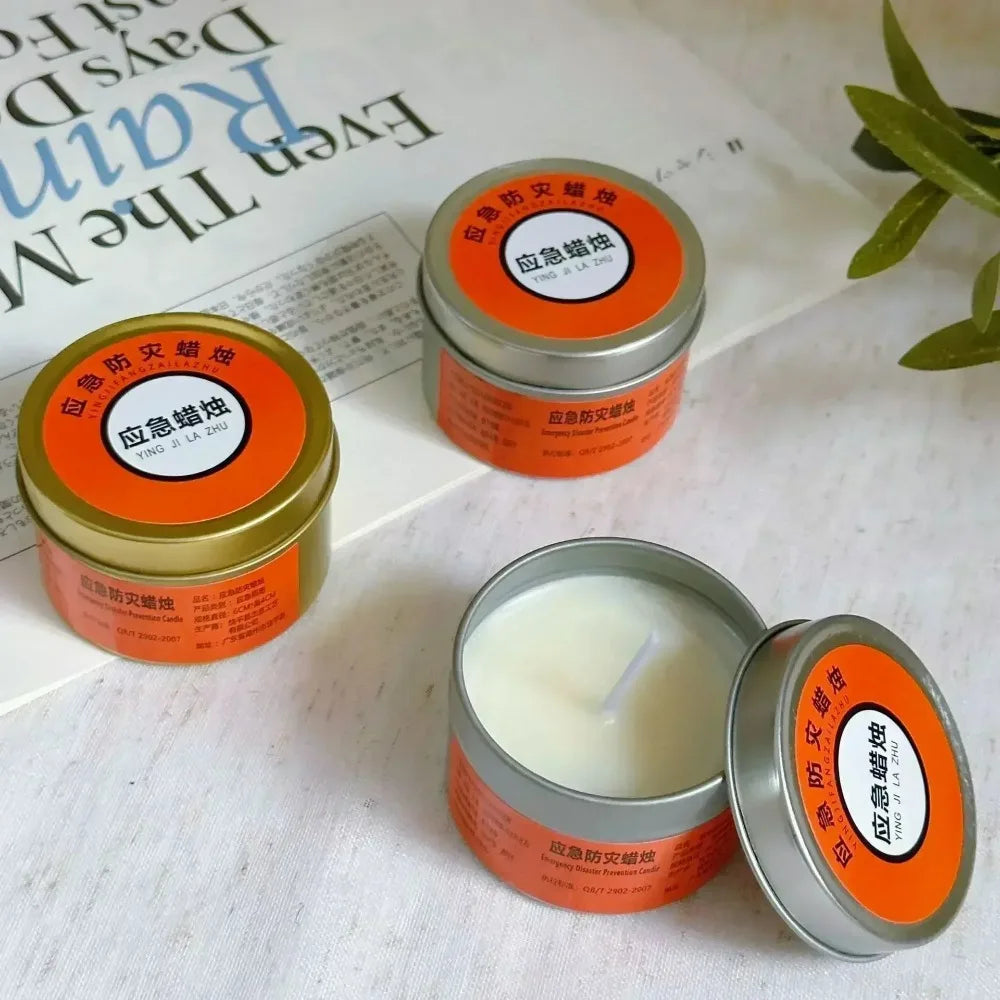 Emergency Disaster Candles — Windproof Smokeless, 24–70 Hour Burn, Household Power Outage Kit
