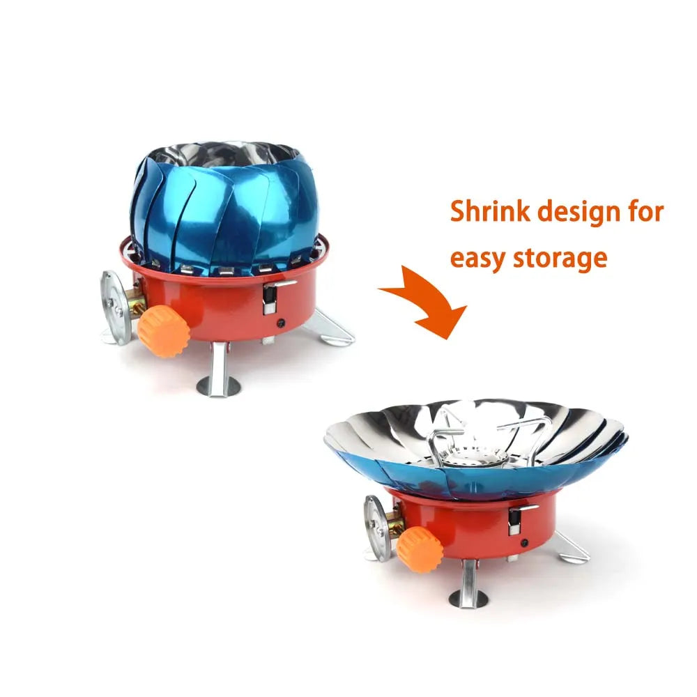 Emergency Portable Gas Stove — Windproof Survival Burner for Disaster Preparedness & Outdoor Use