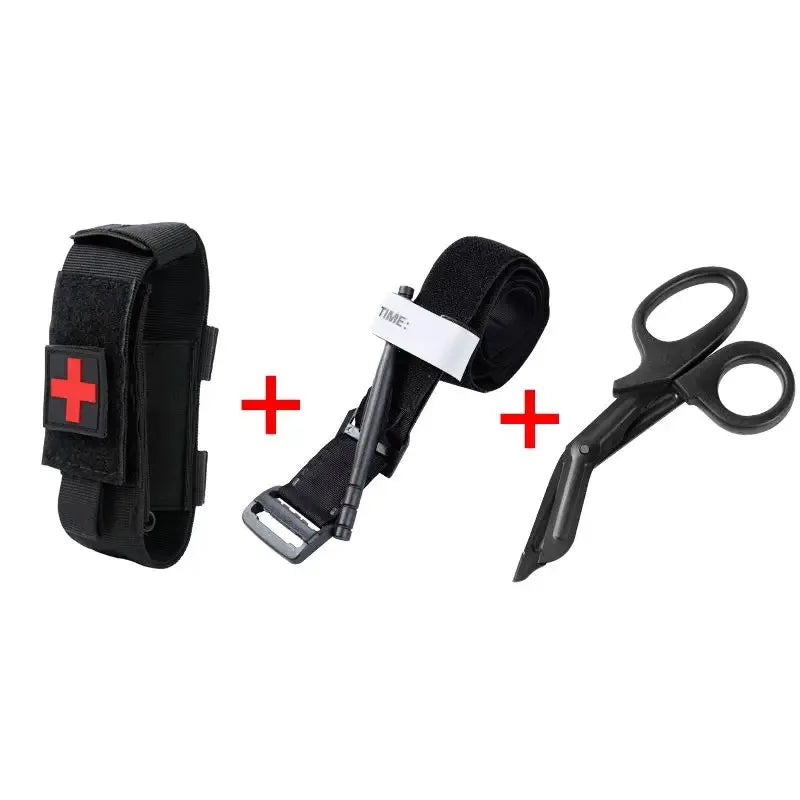 Tactical First Aid Kit — Tourniquet, Survival Pouch, Military-Grade Medical Gear