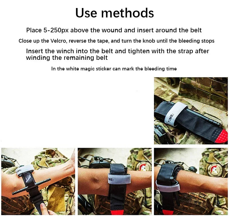 Tactical Rotating Tourniquet — Military-Grade Hemorrhage Control for Emergency First Aid, Disaster Response & Trauma Kits