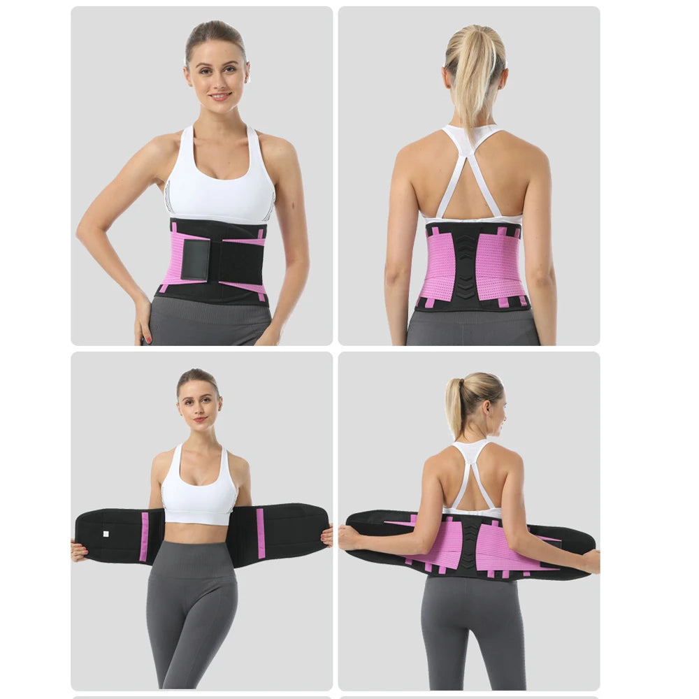 1 Piece Sports Waist Brace for Lower Back Pain, Back Support Belt Breathable Lower Back Pain Relief for Herniated Disc, Sciatica