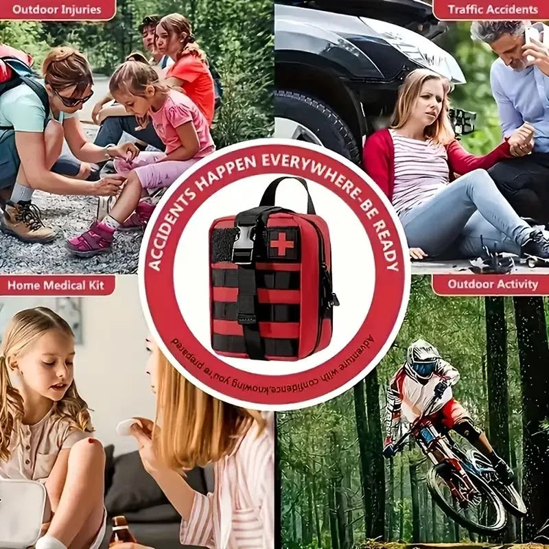 379Pcs Survival First Aid Kit Full Set Outdoor Gear Emergency Kits Trauma Bag Camping Equipment Supplies Emergency IFAK Bag