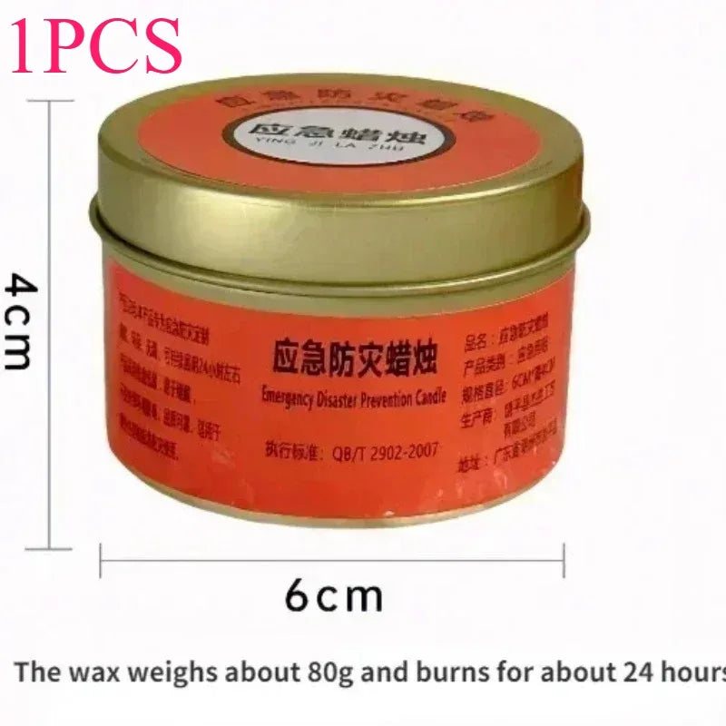 Emergency Disaster Candles — Windproof Smokeless, 24–70 Hour Burn, Household Power Outage Kit