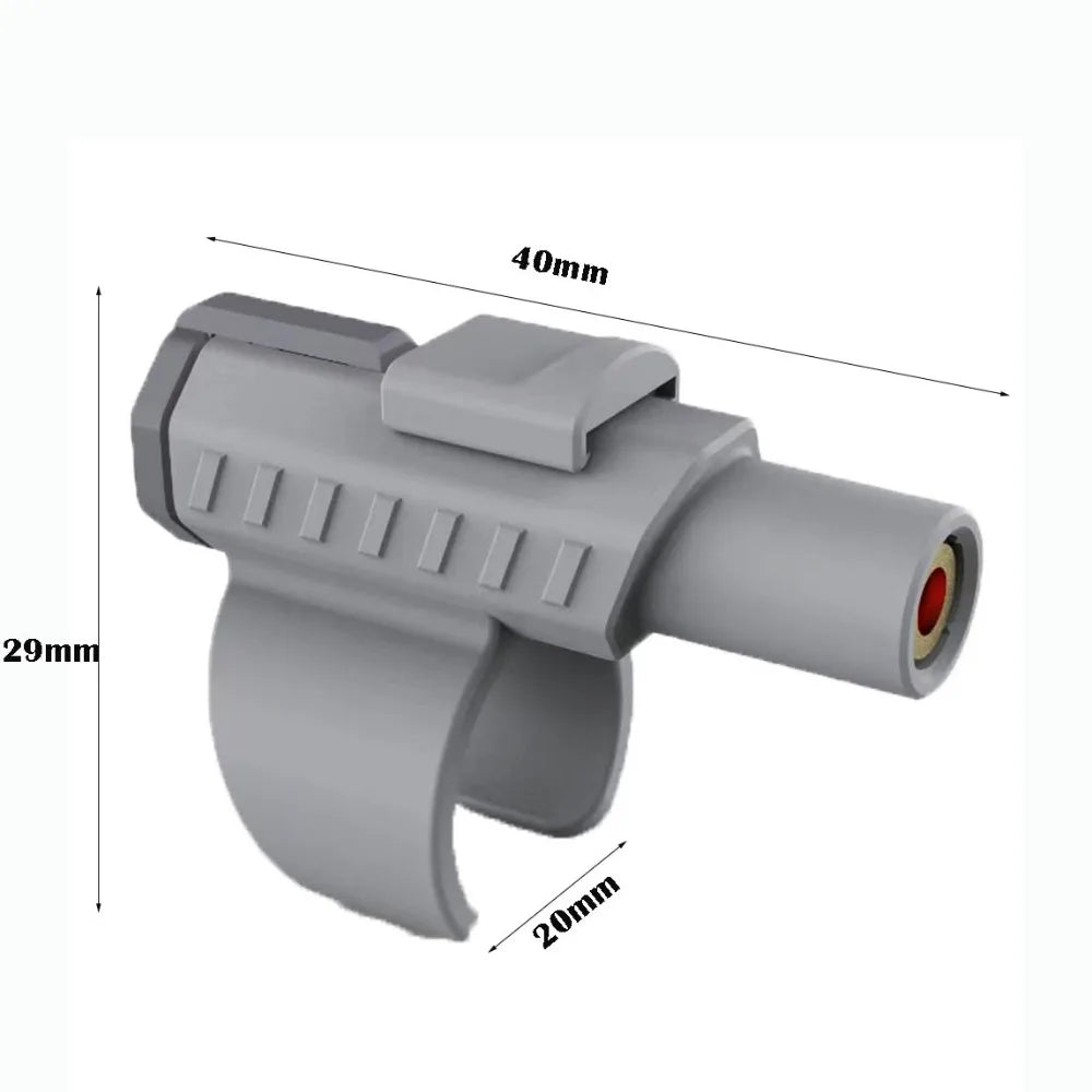 Portable Laser Cat Toy Finger Sleeve Design Mini Cat Teasing Toys Red Light with Batteries Laser Pen