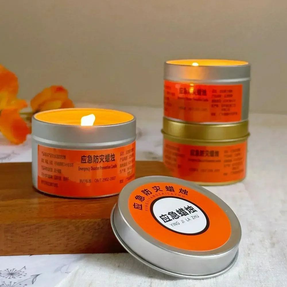 Emergency Disaster Candles — Windproof Smokeless, 24–70 Hour Burn, Household Power Outage Kit