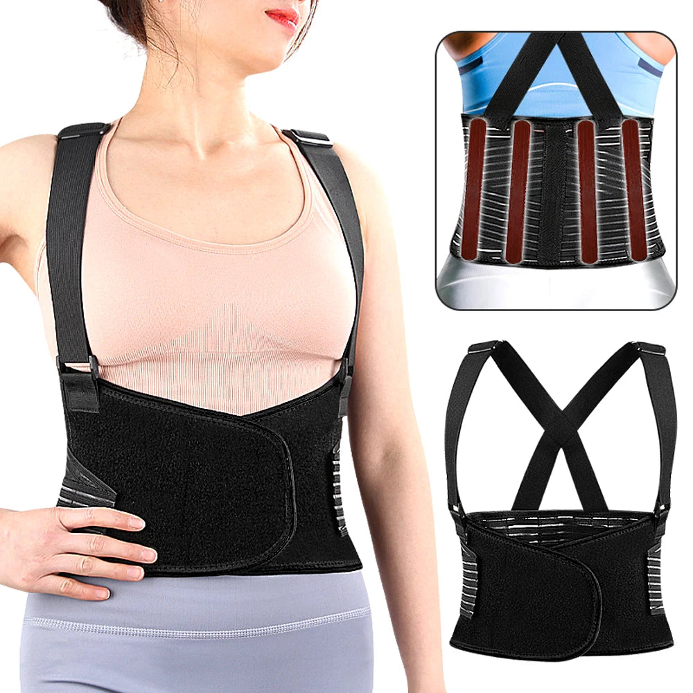 Back Brace Lower Lumbar Support for Heavy Lifting - Lower Back Support Belt - Adjustable Back Belt for Workout,Waist Pain Relief