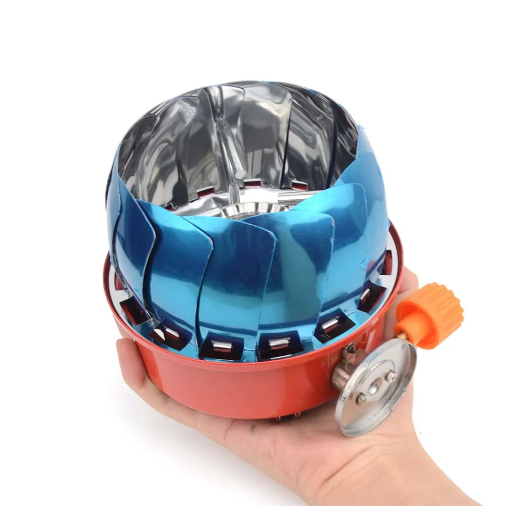 Emergency Portable Gas Stove — Windproof Survival Burner for Disaster Preparedness & Outdoor Use