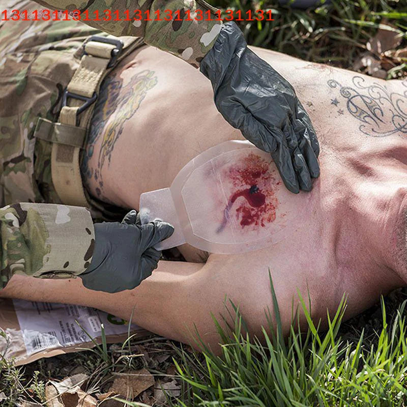 Vented Chest Seal — Military-Grade Trauma Patch, Emergency First Aid for Penetrating Chest Wounds