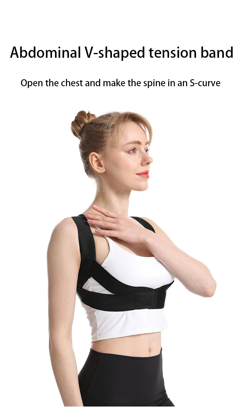 Posture Corrector Brace — Adjustable Back Straightener for Hunchback, Neck, and Waist Correction
