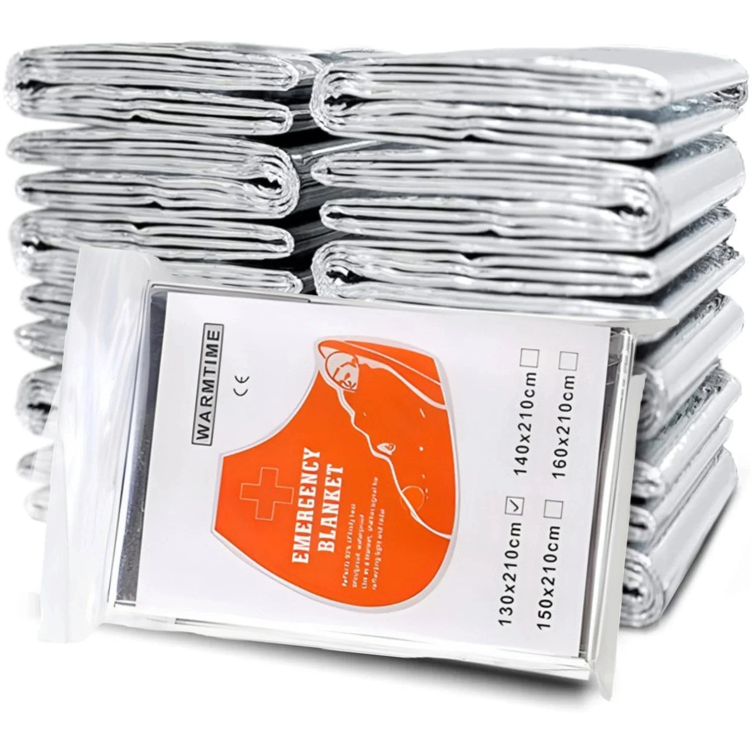 4pcs Emergency Mylar Thermal Blanket Foil Space Blanket Designed for NASA Body Warmer Outdoor First Aid Camping Hiking Travel