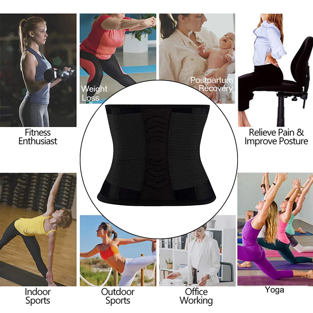 1 Piece Sports Waist Brace for Lower Back Pain, Back Support Belt Breathable Lower Back Pain Relief for Herniated Disc, Sciatica