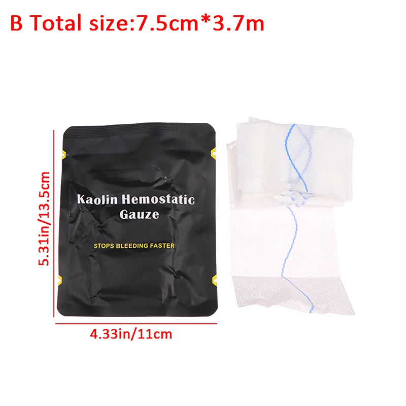 Gauze Hemostatic  Emergency Trauma For First Aid Kit Medical Wound Dressing