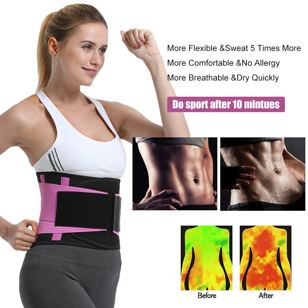 1 Piece Sports Waist Brace for Lower Back Pain, Back Support Belt Breathable Lower Back Pain Relief for Herniated Disc, Sciatica