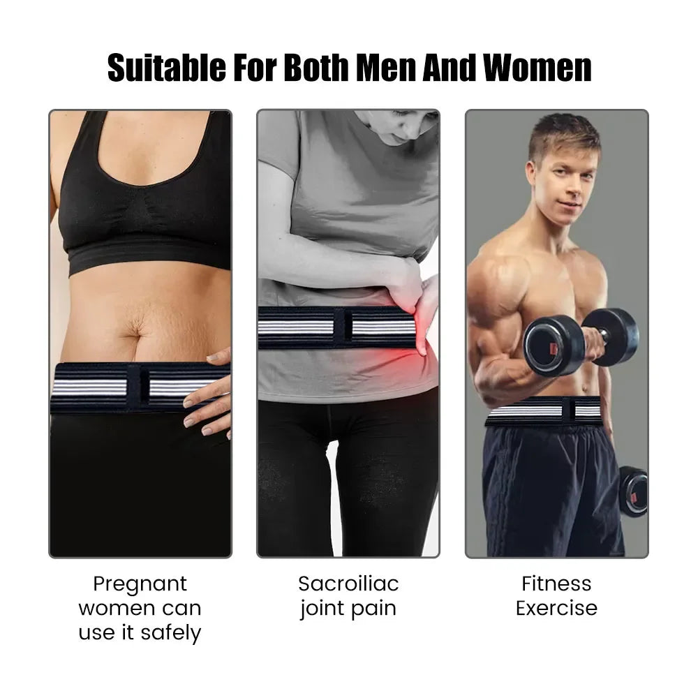Waist Belt Sacroiliac SI Joint Hip Belt Lower Back Support-Hip Braces for Hip Pain Pelvic Support Belt Sciatica Pelvis Lumbar