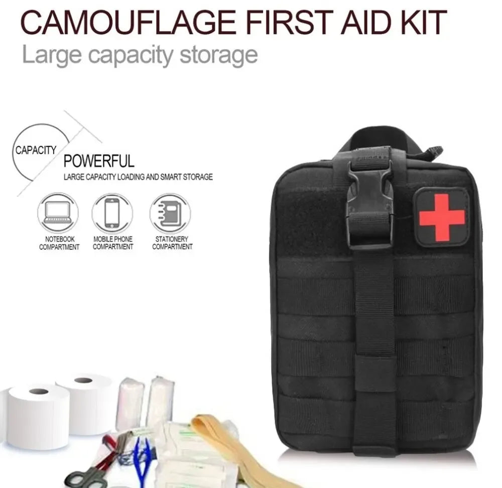 Outdoor First aid kit EDC Molle Medical Kit IFAK Survival Emergency Pack EDC Travel Fishing Camping Hiking Hunting Accessories