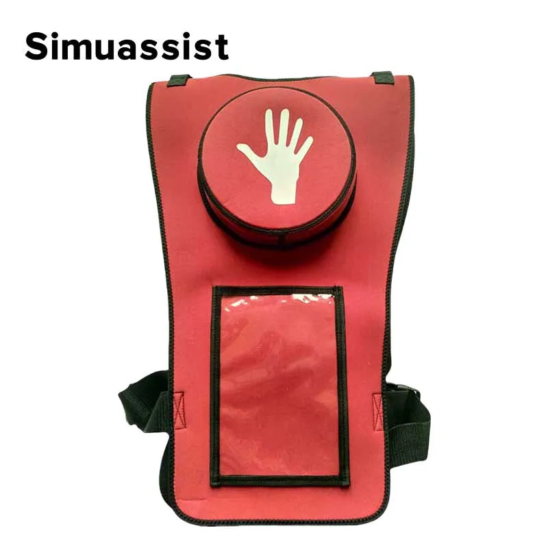 First Aid Training Heimlich Training Vest Choking Trainer with Tracheal Blockage Vest Wearable Adult Infarction Teaching Model