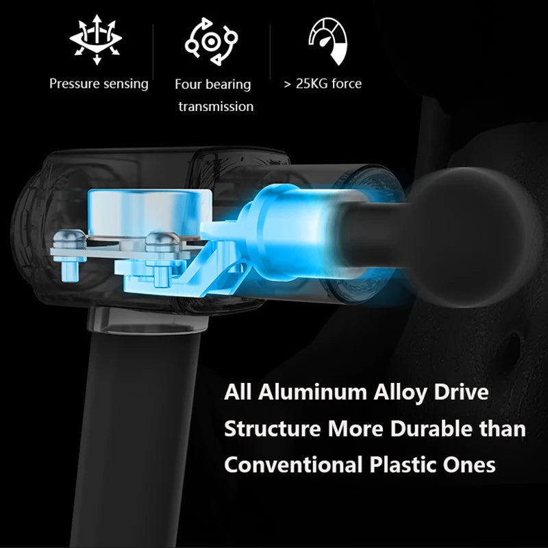 220W Professional Massage Gun 30KG Strong Force Powerful Deep Muscle Massager Brushless Motor For Training Home Gym
