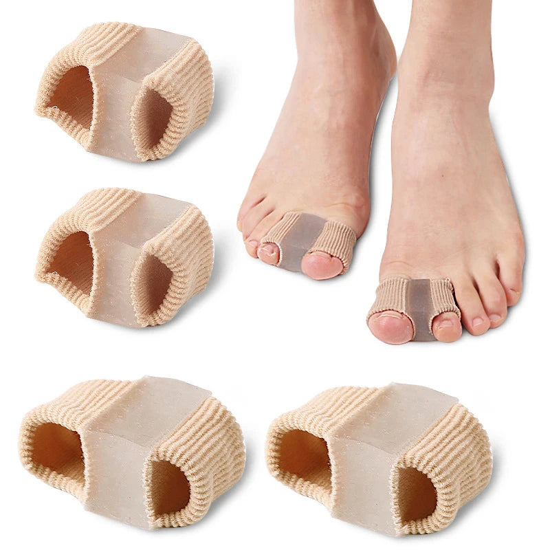 Toe Separator Silicone Pedicure Tools Bones Orthopedics Bunion Corrector Gel Insoles For Shoes (1/2/4pcs)