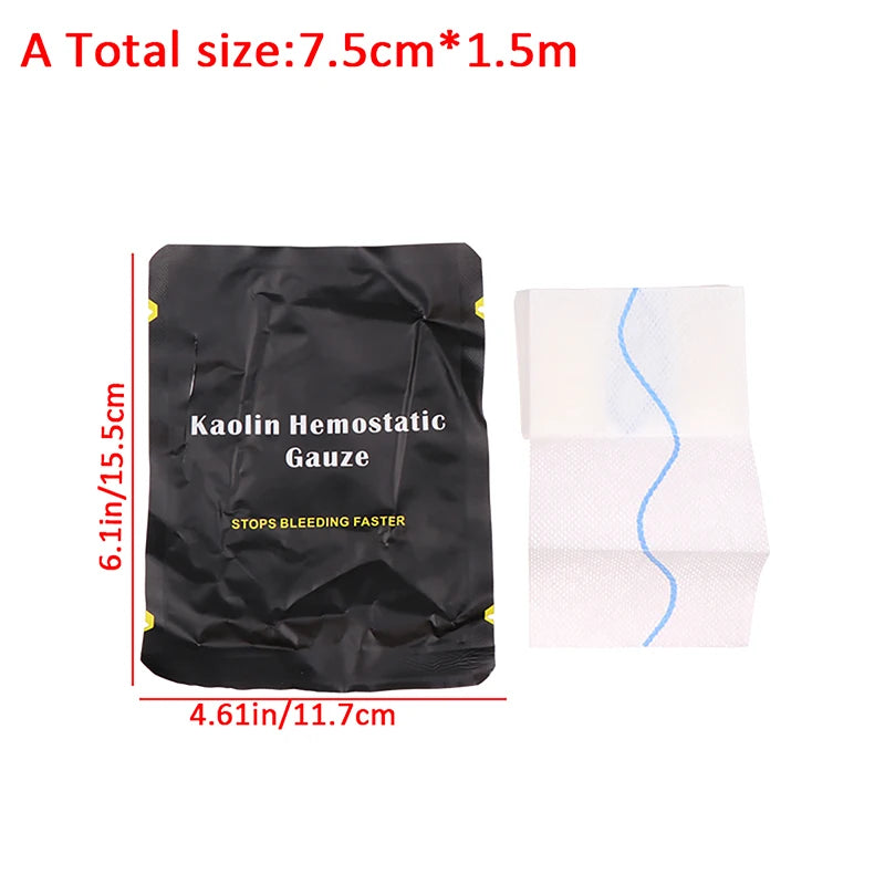 Gauze Hemostatic  Emergency Trauma For First Aid Kit Medical Wound Dressing