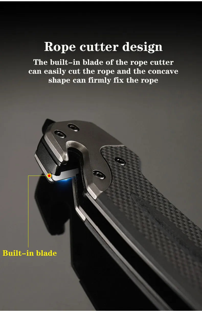 Stainless steel high hardness outdoor folding knife camping carry mini survival portable defense fruit knife