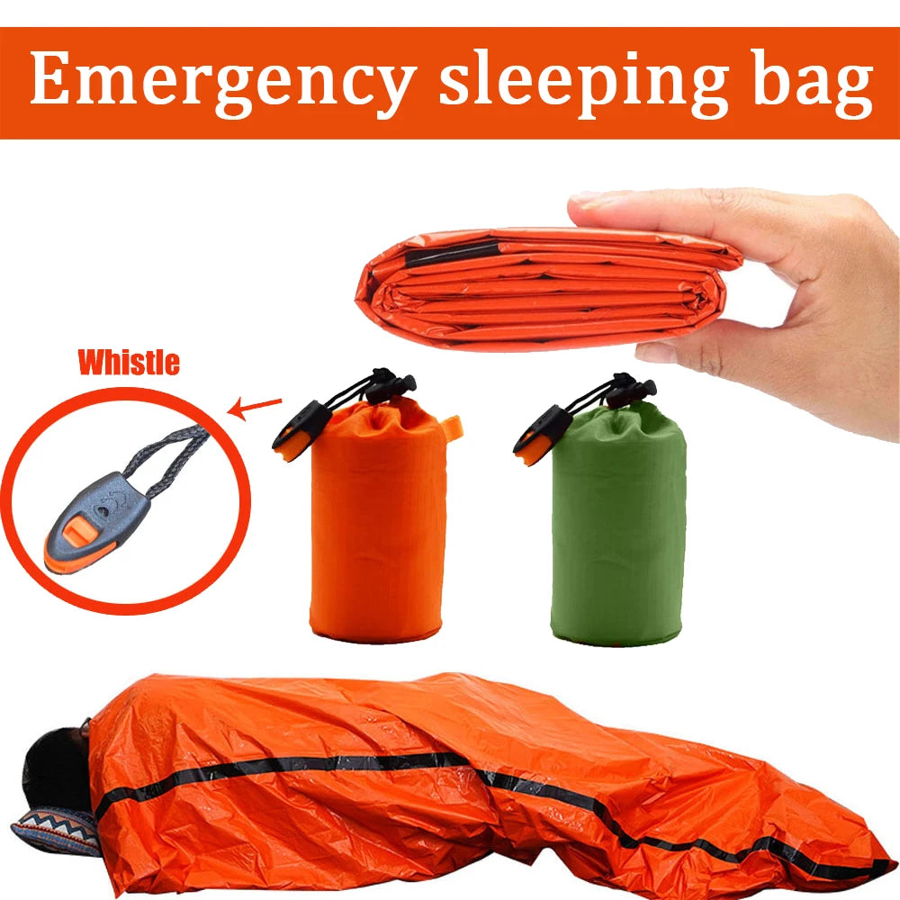 Emergency Mylar Survival Sleeping Bag — Waterproof Thermal Sack for Disaster Rescue, Hypothermia Prevention & Outdoor Survival 2
