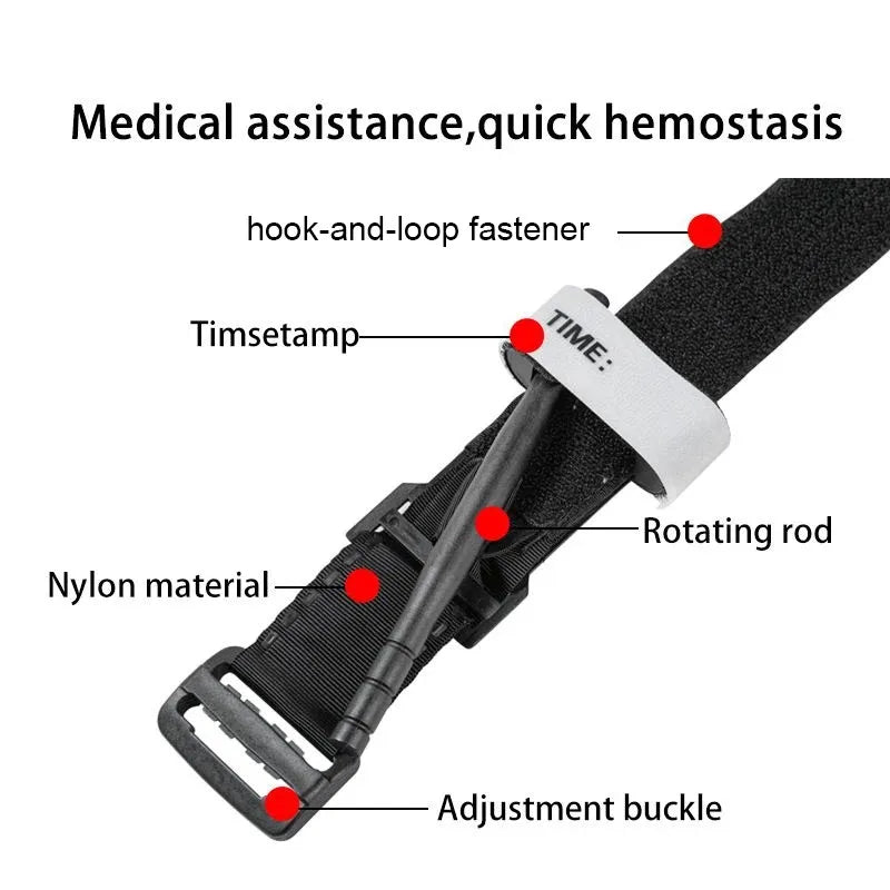 Tactical First Aid Kit — Tourniquet, Survival Pouch, Military-Grade Medical Gear