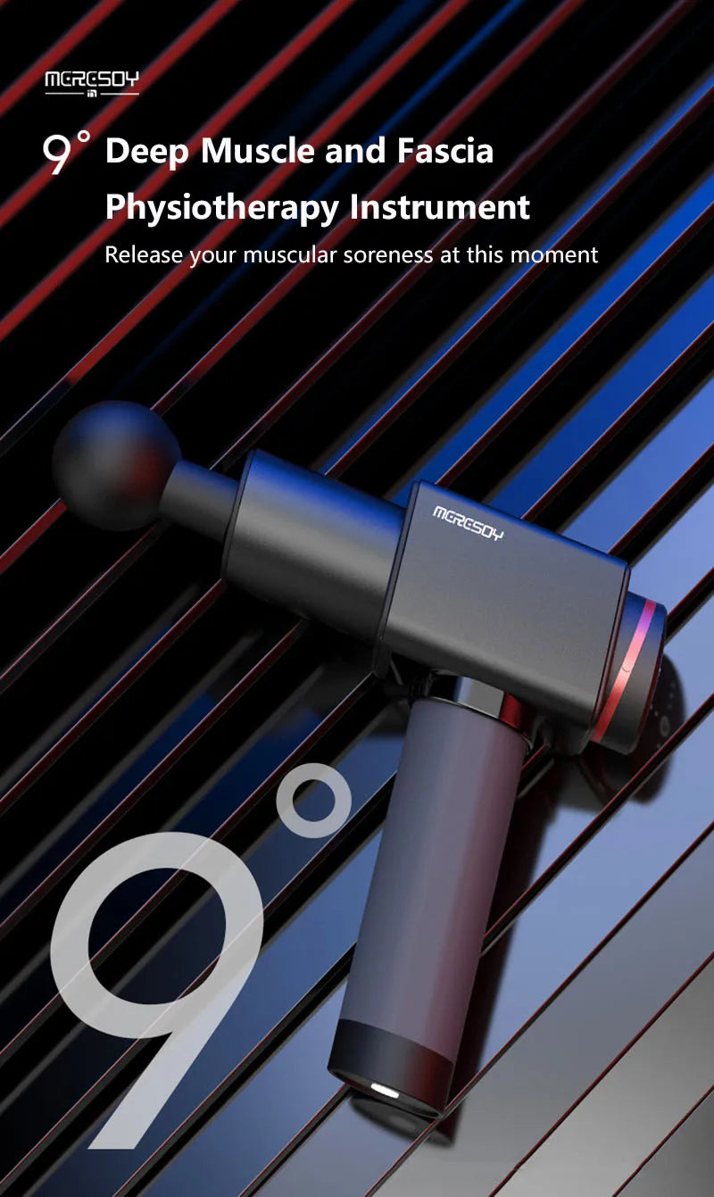 220W Professional Massage Gun 30KG Strong Force Powerful Deep Muscle Massager Brushless Motor For Training Home Gym