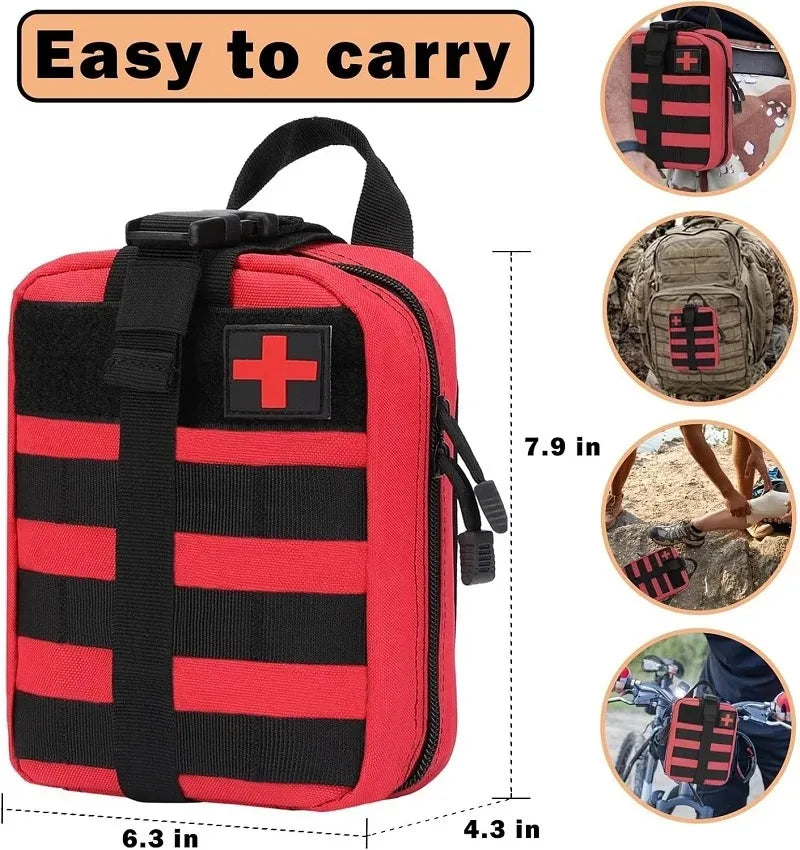 Outdoor First aid kit EDC Molle Medical Kit IFAK Survival Emergency Pack EDC Travel Fishing Camping Hiking Hunting Accessories