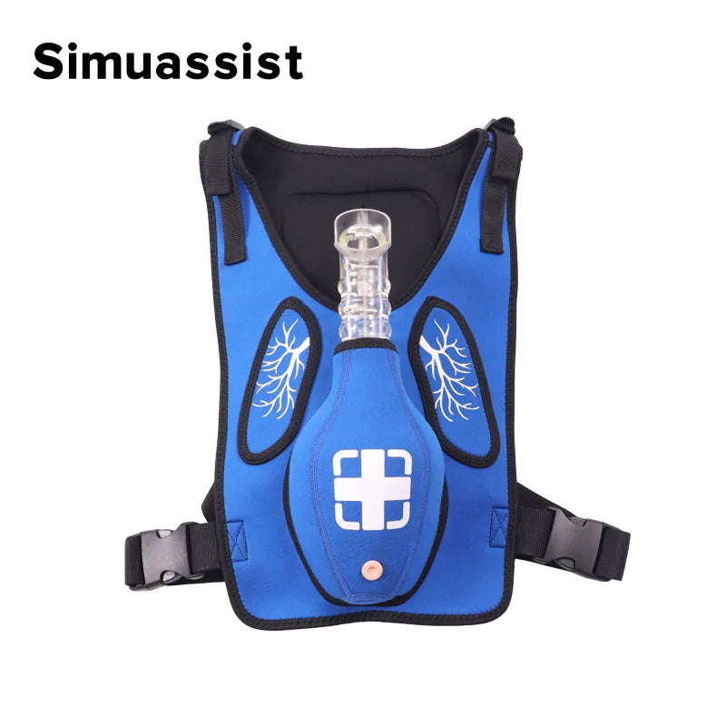 First Aid Training Heimlich Training Vest Choking Trainer with Tracheal Blockage Vest Wearable Adult Infarction Teaching Model