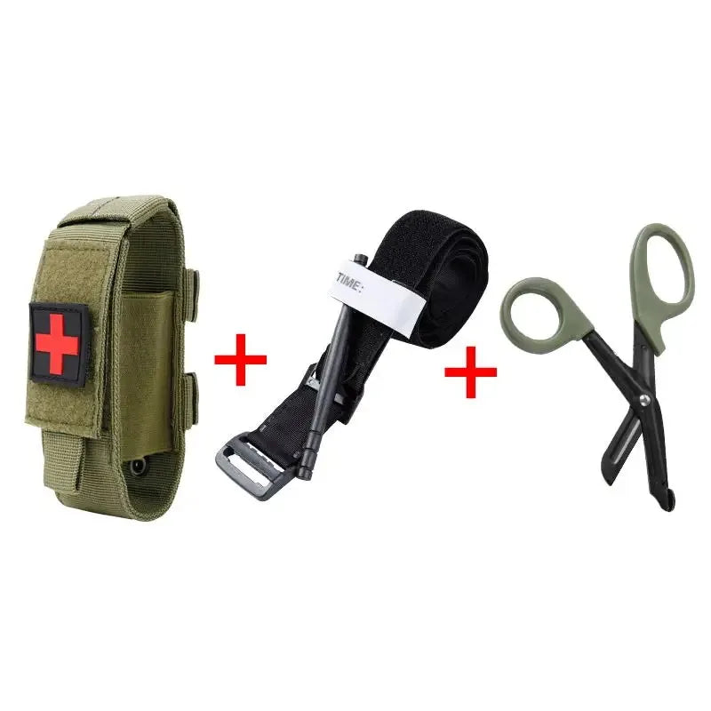 Tactical First Aid Kit — Tourniquet, Survival Pouch, Military-Grade Medical Gear