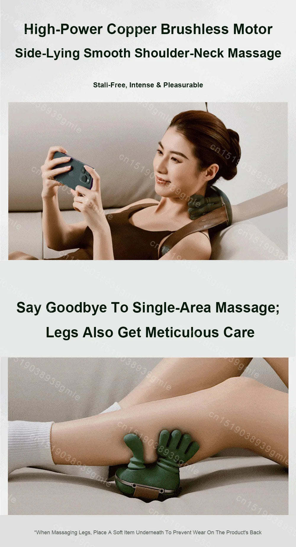 Finger Pressure Neck Massager Heated Back and Shoulder Massager Electric Kneading Neck Deep Massage Muscle Relax