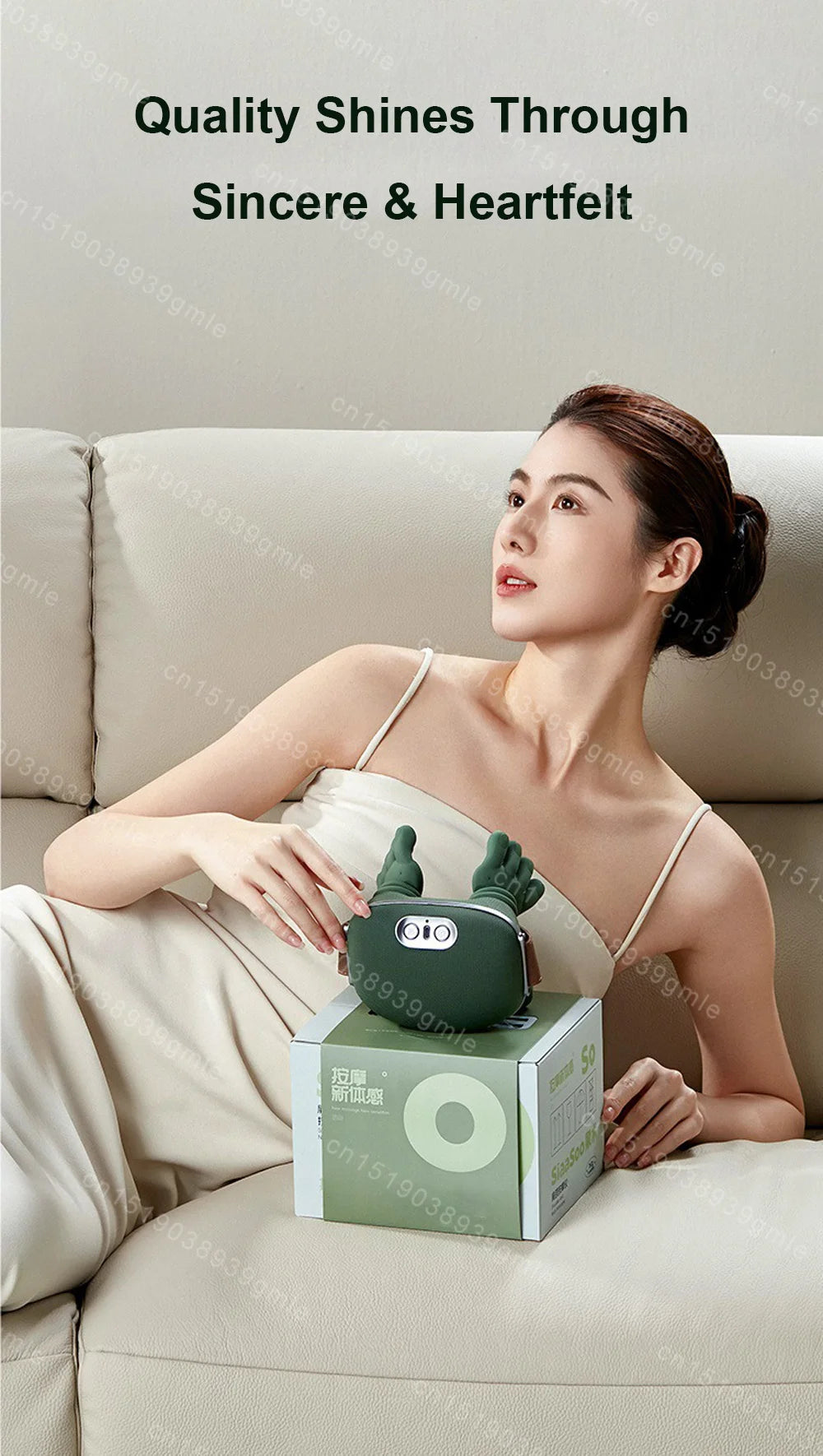 Finger Pressure Neck Massager Heated Back and Shoulder Massager Electric Kneading Neck Deep Massage Muscle Relax