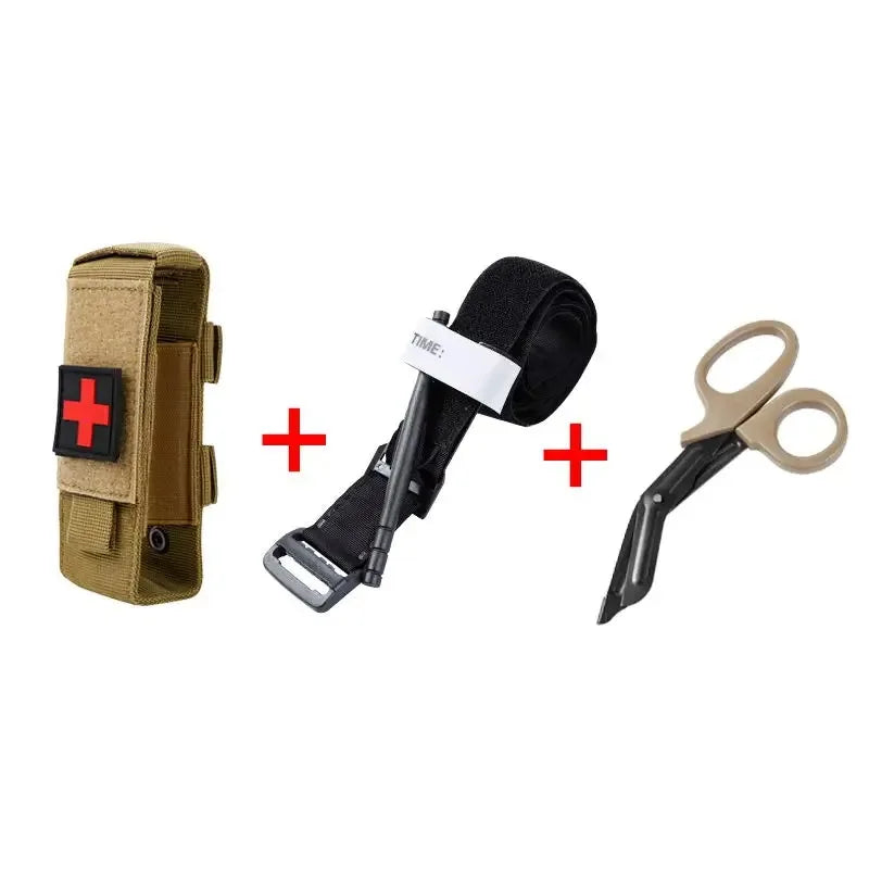 Tactical First Aid Kit — Tourniquet, Survival Pouch, Military-Grade Medical Gear