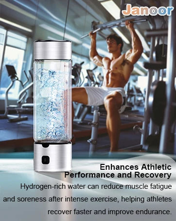 Hydrogen Water Bottle, SPE/PEM Technology Up to 1600PPB Hydrogen  Generator,  for Home, Office, Travel and Fitness Drinking