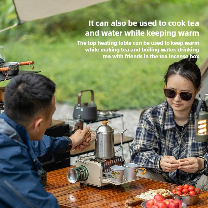 Emergency Cassette Heating Stove — Portable Survival Warmer & Cooker for Power Outages, Camping & Disaster Prep