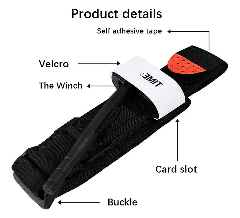 Tactical Rotating Tourniquet — Military-Grade Hemorrhage Control for Emergency First Aid, Disaster Response & Trauma Kits