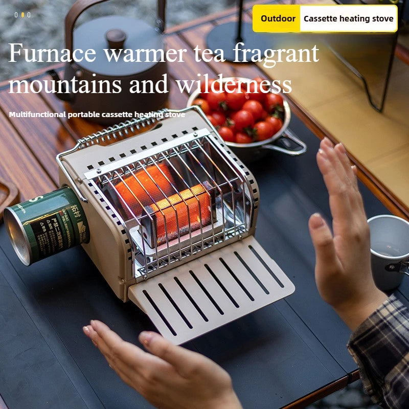 Emergency Cassette Heating Stove — Portable Survival Warmer & Cooker for Power Outages, Camping & Disaster Prep