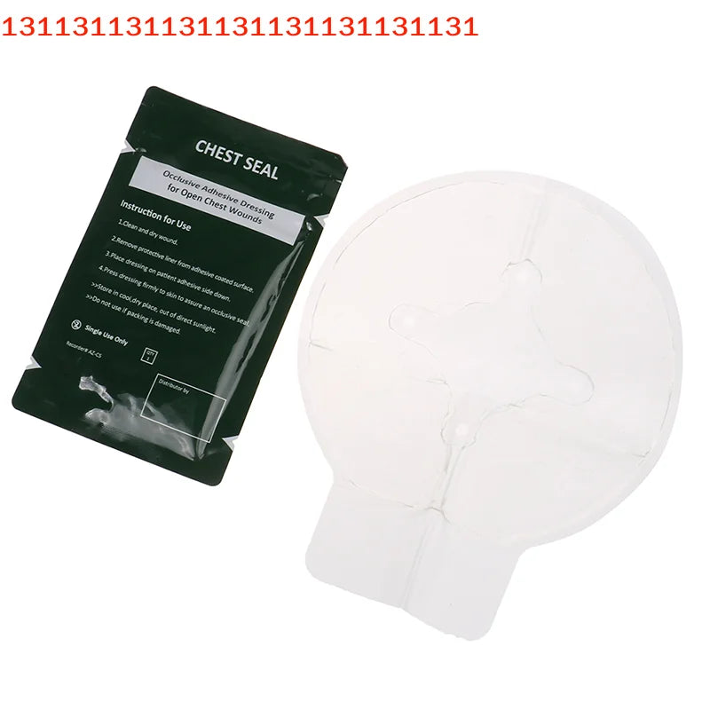 Vented Chest Seal — Military-Grade Trauma Patch, Emergency First Aid for Penetrating Chest Wounds
