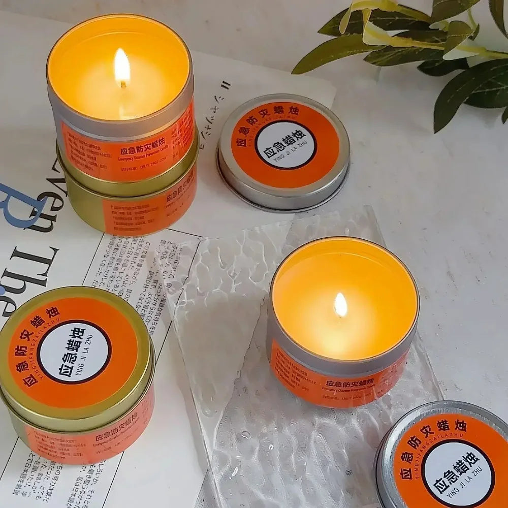 Emergency Disaster Candles — Windproof Smokeless, 24–70 Hour Burn, Household Power Outage Kit