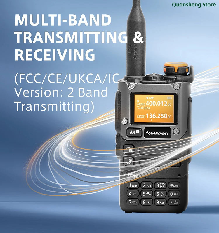 Quansheng UV-K5(8) Walkie Talkie — Multi-Band Ham Radio, 200CH, Cross-Band, DRRM Field Transceiver