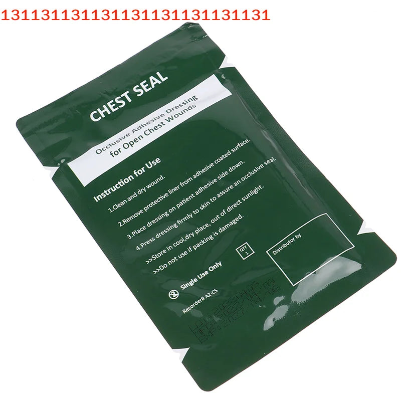 Vented Chest Seal — Military-Grade Trauma Patch, Emergency First Aid for Penetrating Chest Wounds