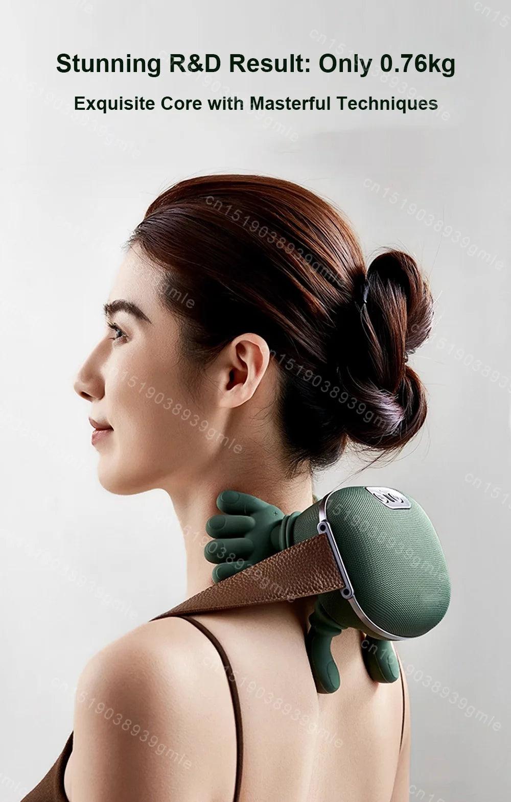 Finger Pressure Neck Massager Heated Back and Shoulder Massager Electric Kneading Neck Deep Massage Muscle Relax
