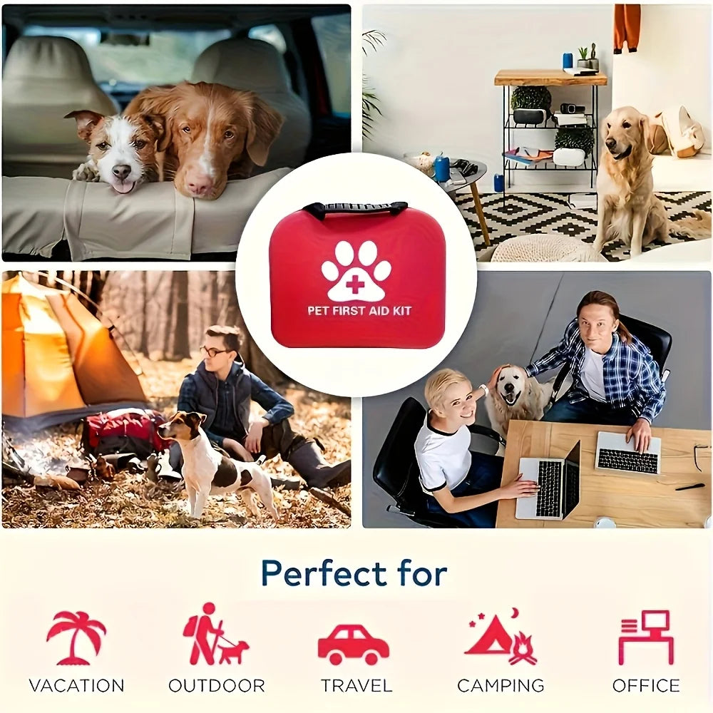 Pet Emergency First Aid Kit for Dogs & Cats