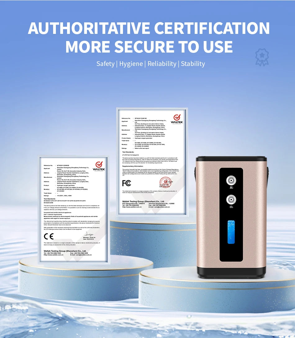 Suyzeko 300ML 450ML Hydrogen Generator Hydrogen Inhalation Machine 99.99% Hydrogen Water Generator Ionizer Home Care 2024 Gifts